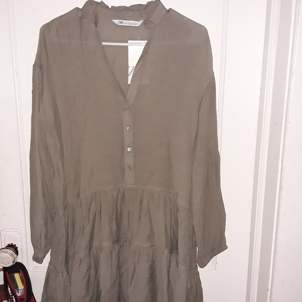 Zara Short Ruffle Dress - Picture 3 of 4